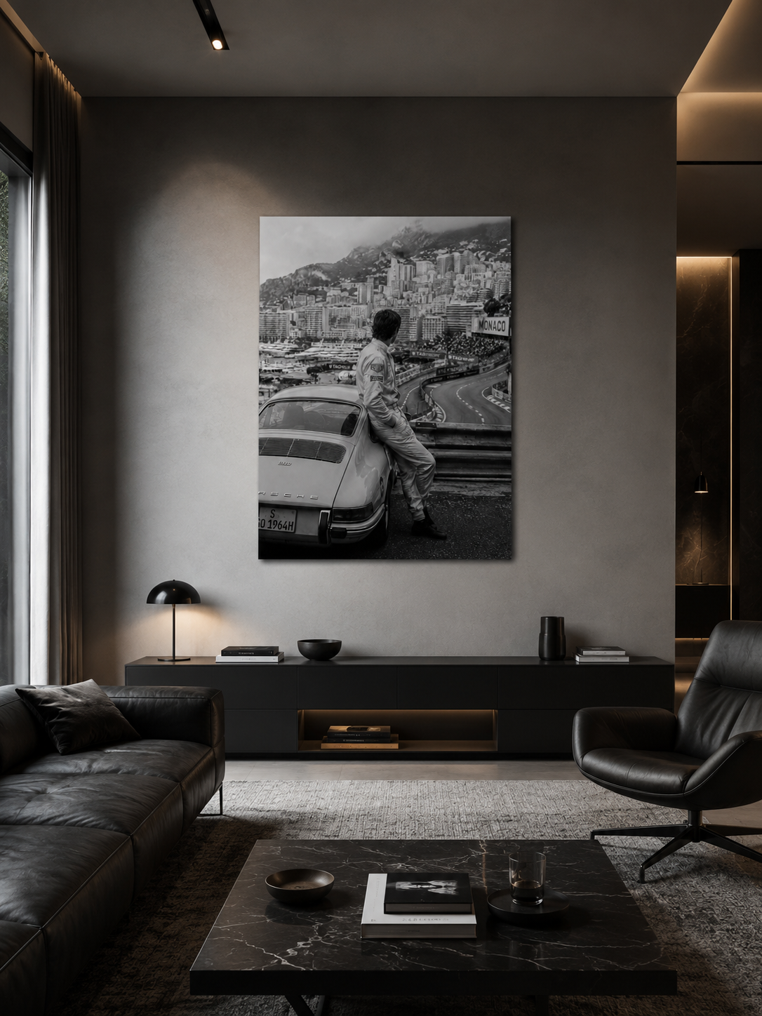 Rennfahrer Monaco - Leinwand