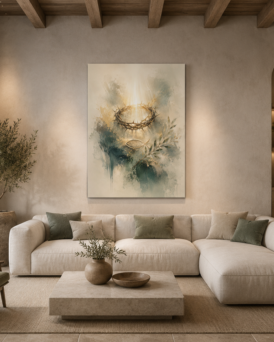 Christ Dornenkrone - Leinwand
