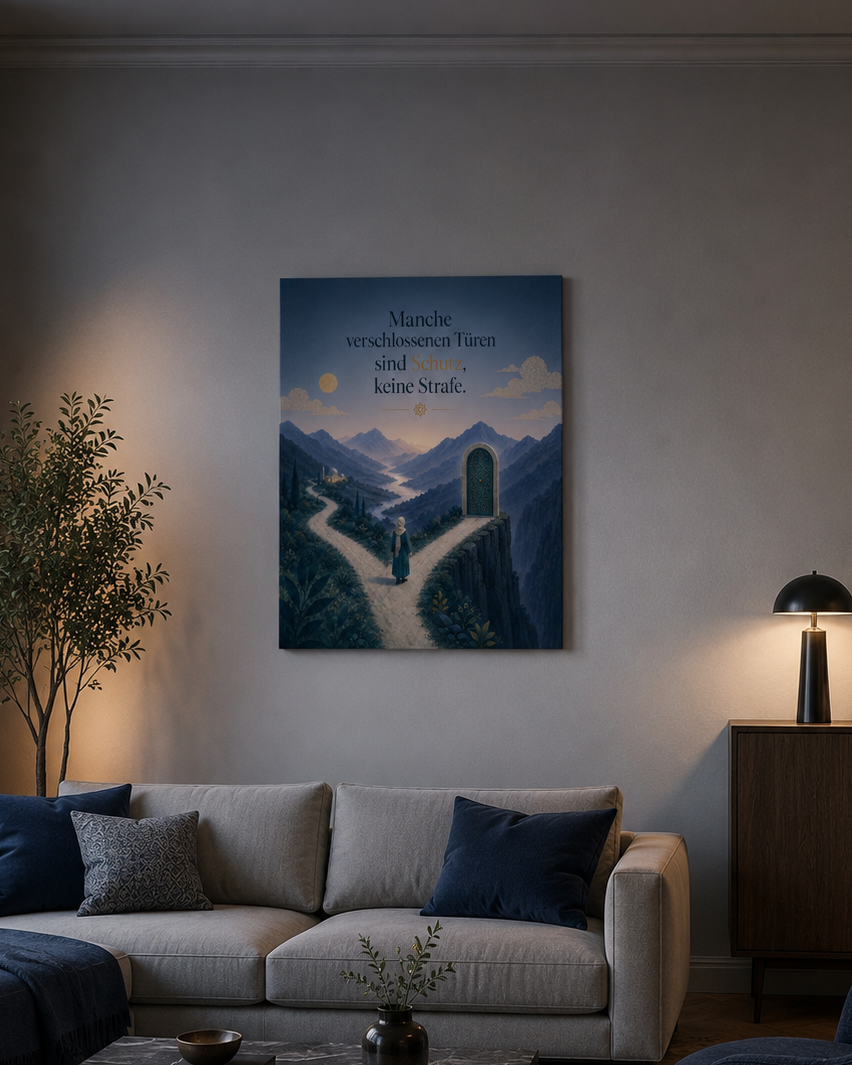 Verschlossene Türen - Leinwand